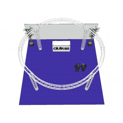 ALUTRUSS Truss set QUADLOCK 6082 circle 6.6x3.5m